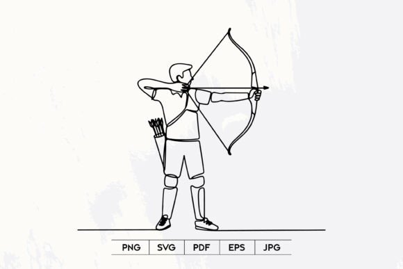 Archer Line Art SVG: A Versatile Graphic for Dynamic Branding