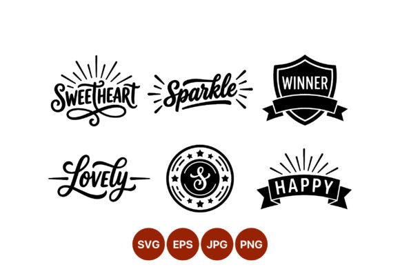 Handwritten Sweetheart Sparkle Lovely Graphics & Illustrations