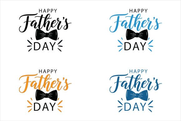 Happy Father’s Day Calligraphy Graphics & Illustrations
