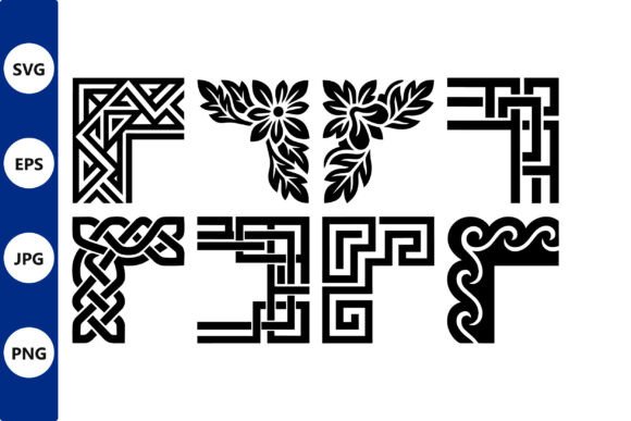 Intricate Border Vector Set: Graphics & Illustrations for Local Branding