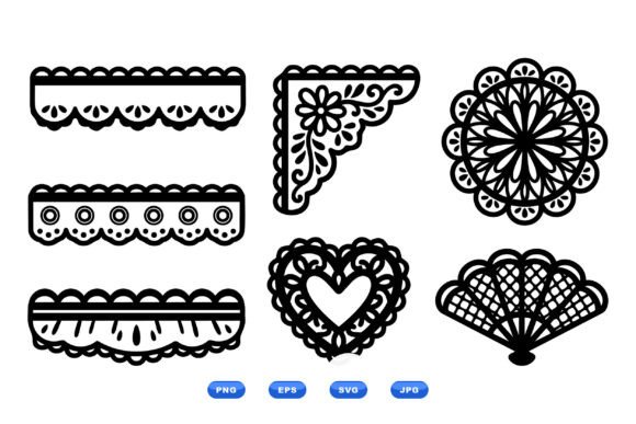 Lace Border Clipart Collection