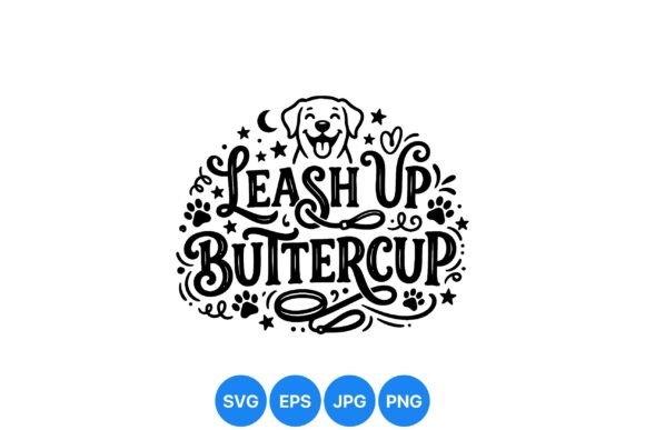 Leash Up Dog SVG Design: Playful Graphics & Illustrations