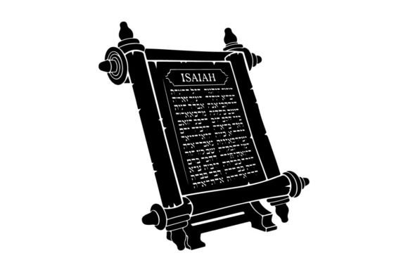 Open Ancient Hebrew Isaiah Scroll with O Graphics