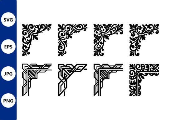Ornate Corner Design: Elegant Graphics & Illustrations for Brand Craft