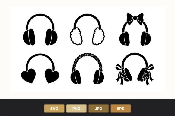 Reviewing Black Headphone Silhouette Graphics for Commercial Use