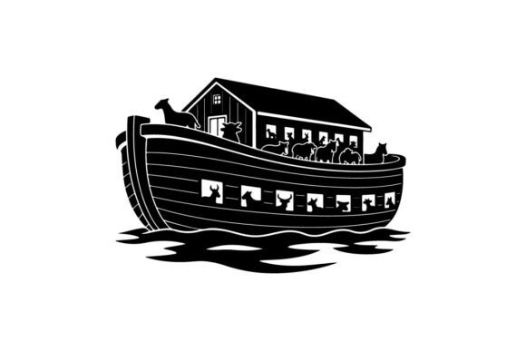 Testing Noah's Ark Illustration Graphics for Real Craft Products
